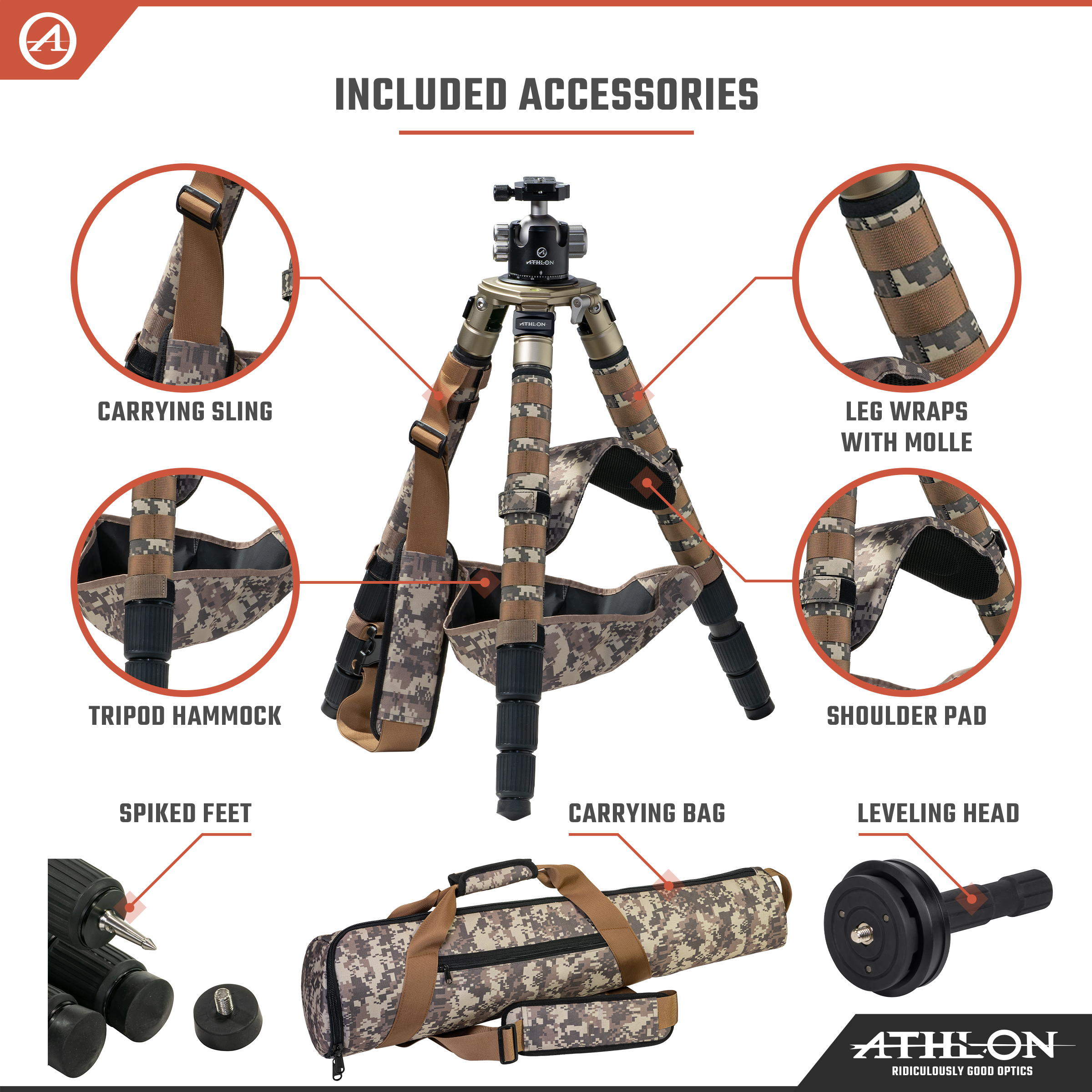 Midas CF29 - Carbon Fiber Tripod (29mm tube) , Ball Head (44mm) , Soft sided carrying case , Accessories - accessories