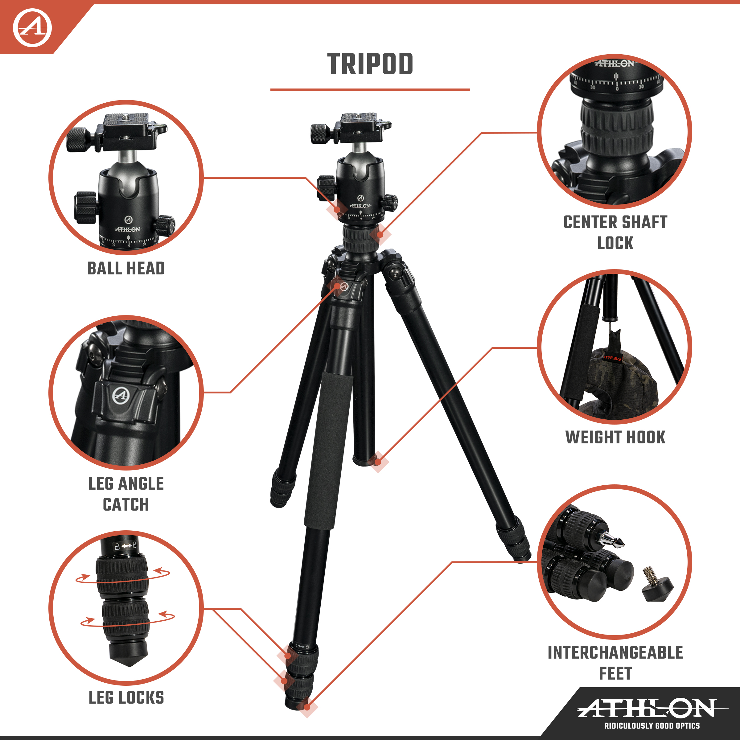 Midas AL28 - Aluminum Tripod (28mm tube) , Ball Head (36mm) , Soft sided carrying case , Accessories - accessories